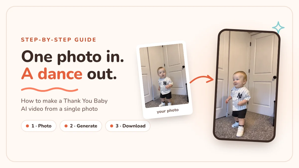 How to Make a Thank You Baby AI Dance Video From One Photo (Step-by-Step)