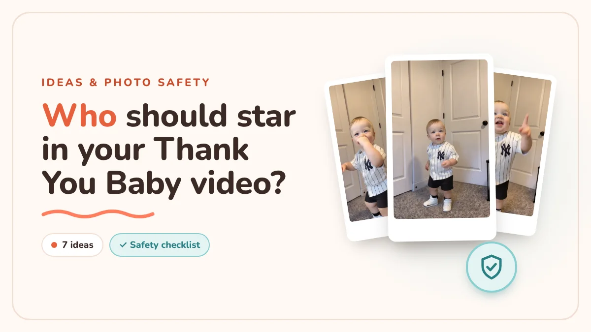 Thank You Baby AI Ideas: Who to Star in Your Video, and How to Keep Baby Photos Safe
