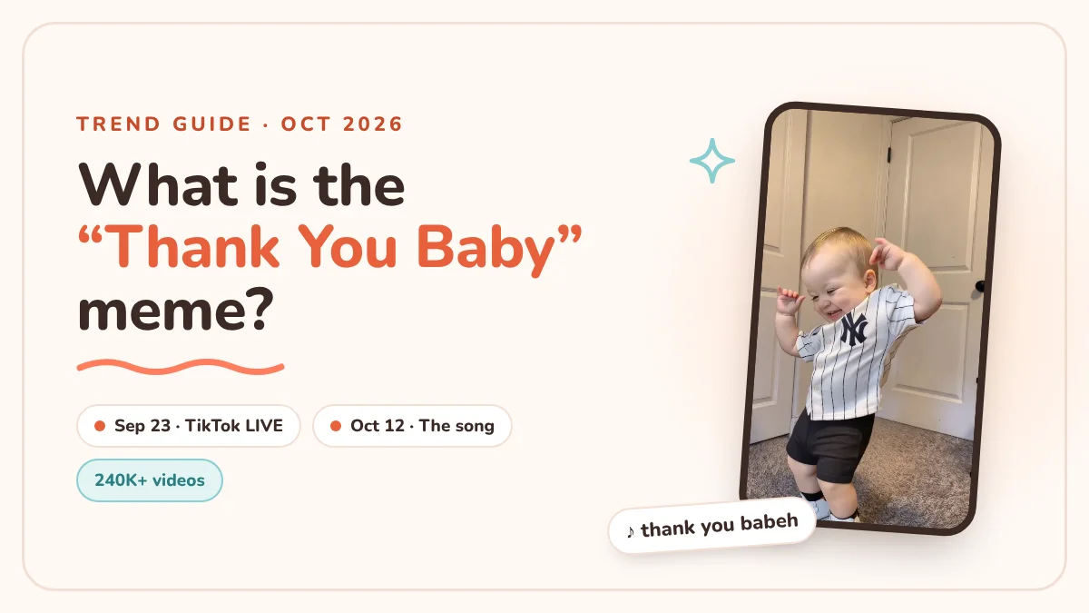 What Is the "Thank You Baby" Meme? The 50/50 Twins Origin, the Song, and the AI Dance Trend